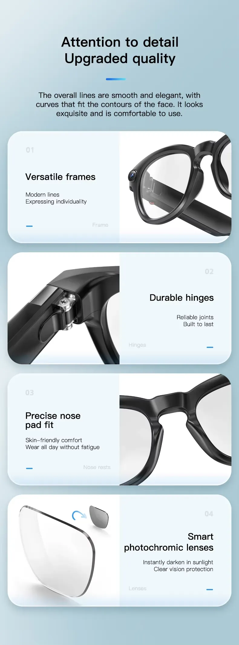 Olevs Smart Glasses Q8