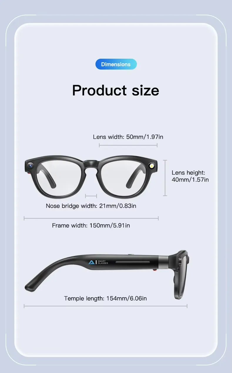 Olevs Smart Glasses Q8
