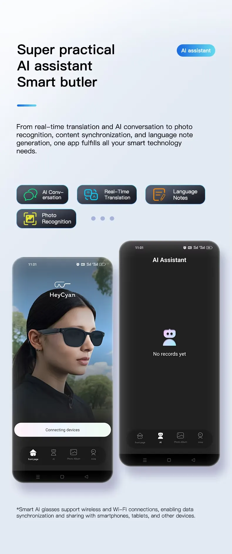 Olevs Smart Glasses Q8