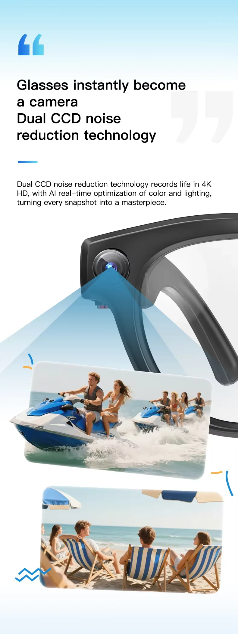 Olevs Smart Glasses Q8