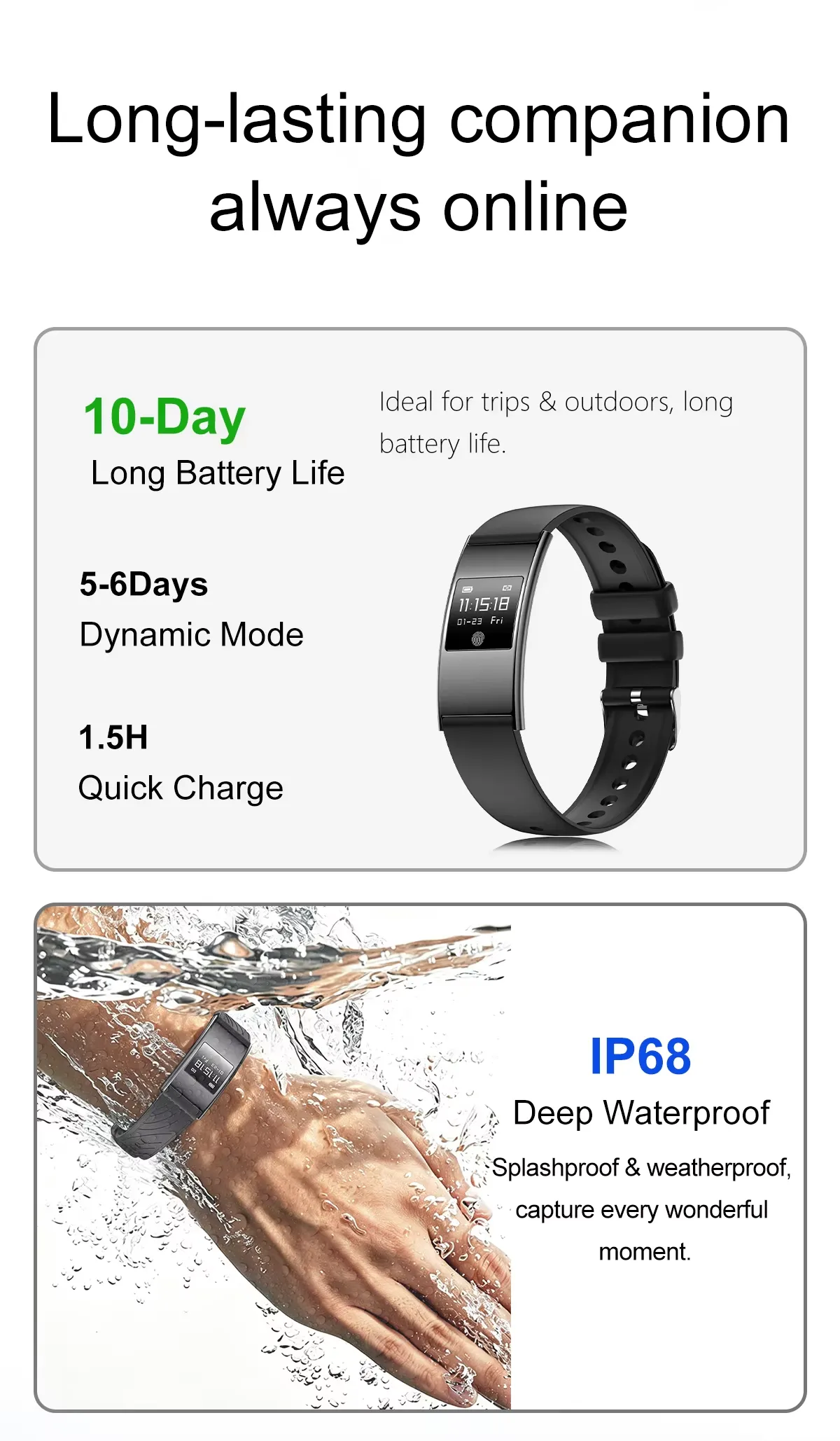 Olevs Smart Bracelet QW800