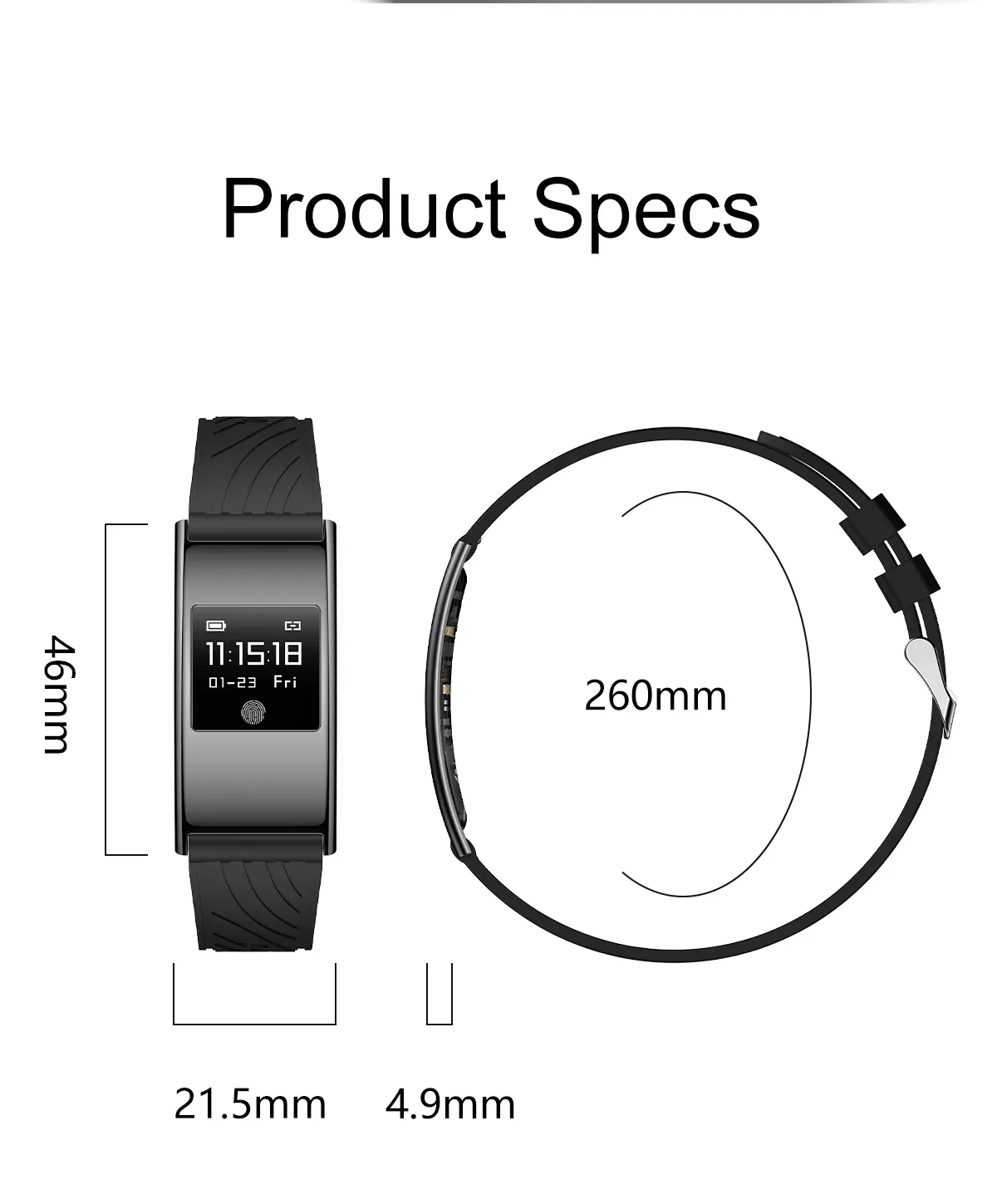Olevs Smart Bracelet QW800