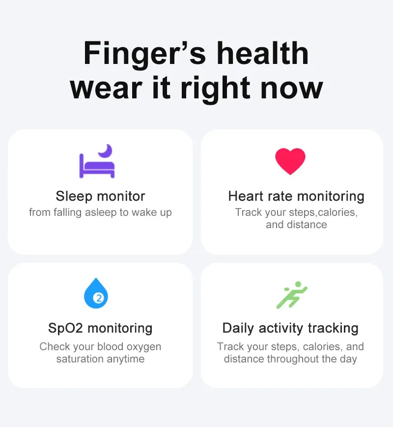 Health Tracker Smart Ring R02