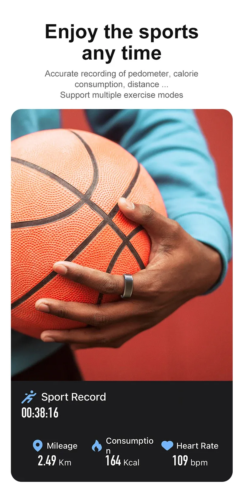 Health Tracker Smart Ring R03