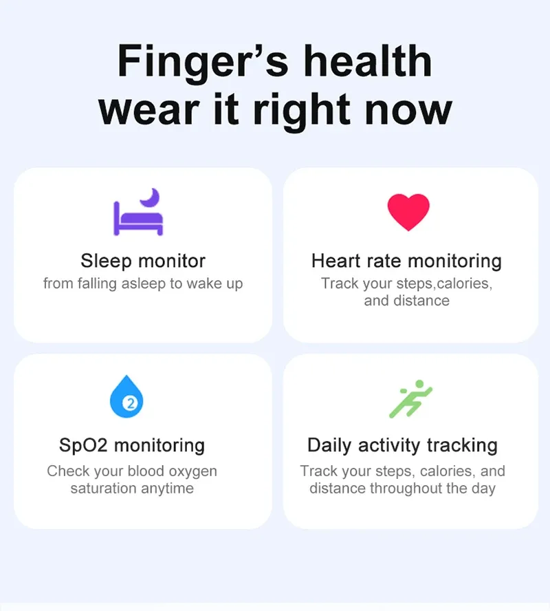 Health Tracker Smart Ring R03