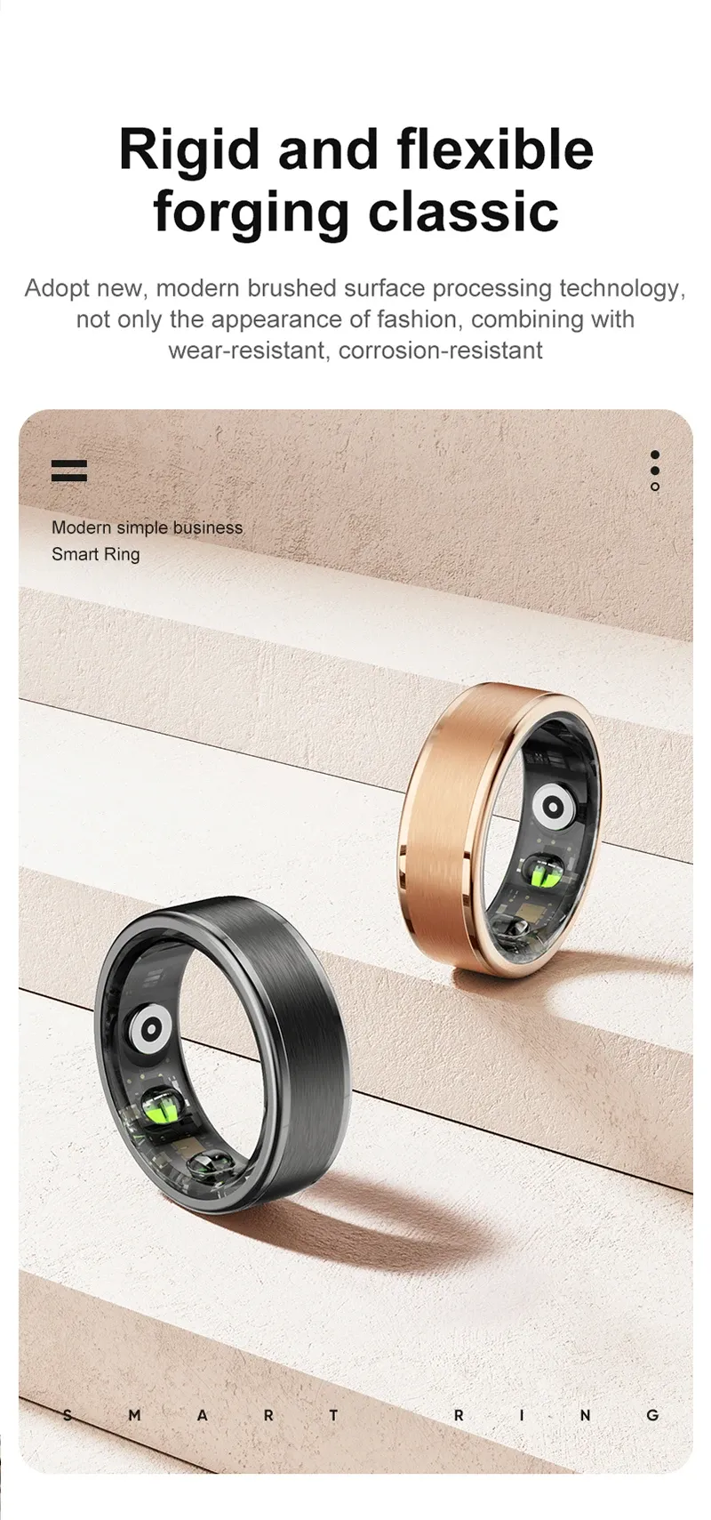 Health Tracker Smart Ring R03