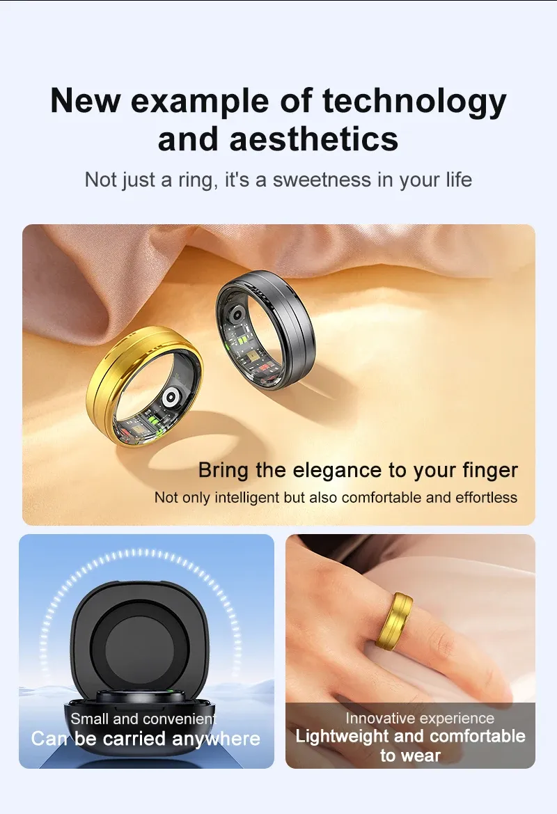 Health Tracker Smart Ring R06