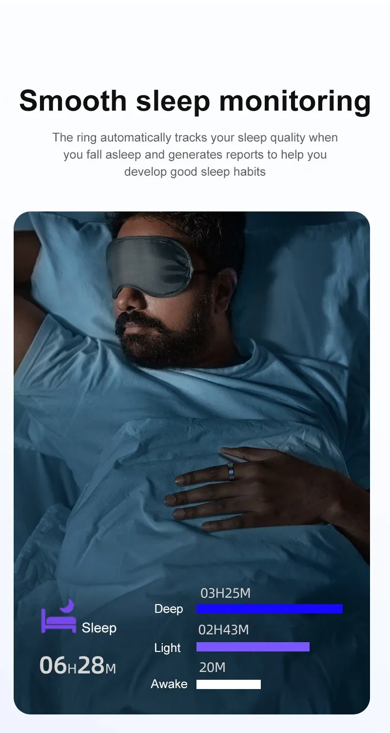 Health Tracker Smart Ring R06