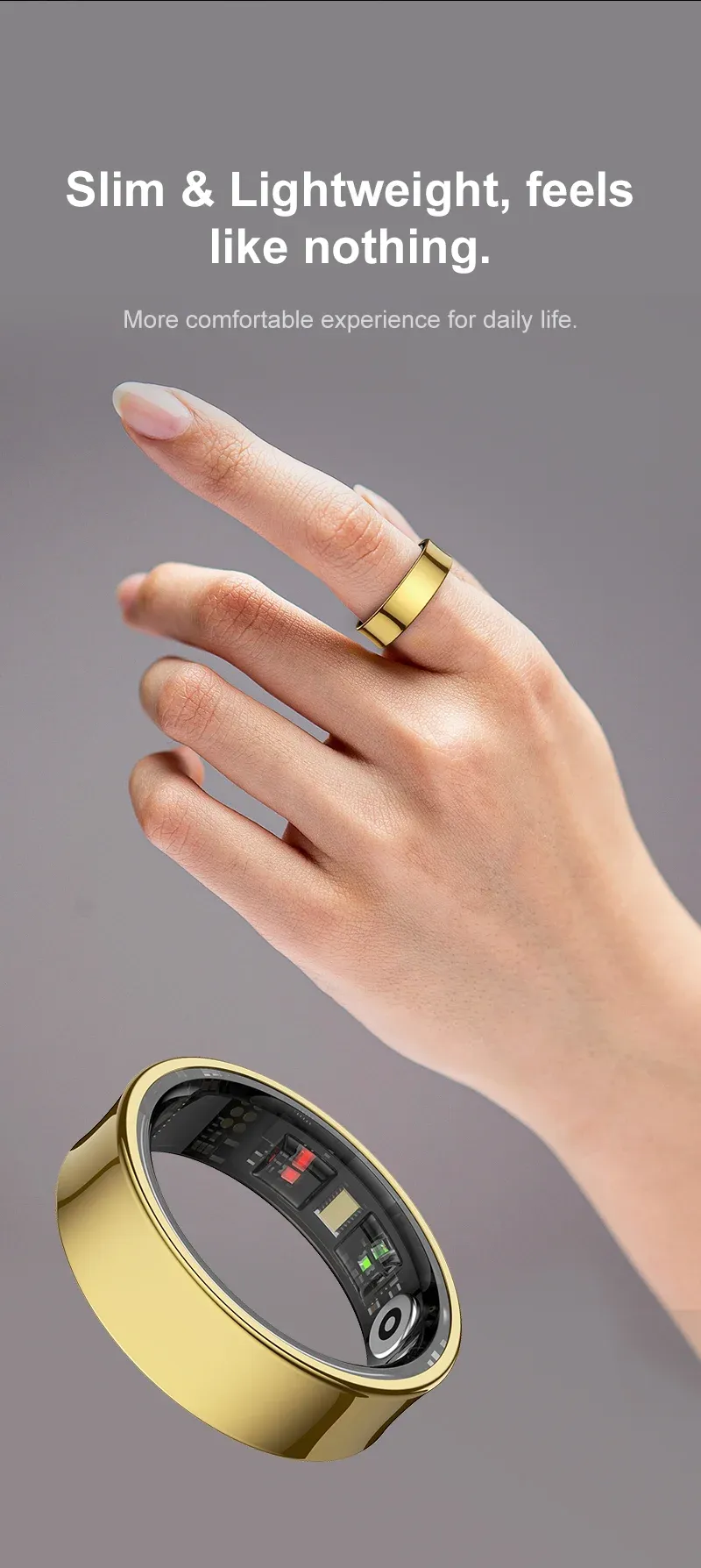 Health Tracker Smart Ring R09
