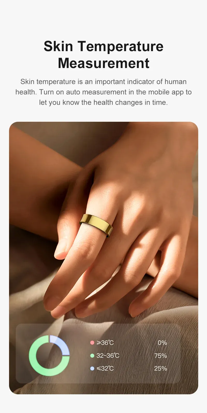 Health Tracker Smart Ring R09
