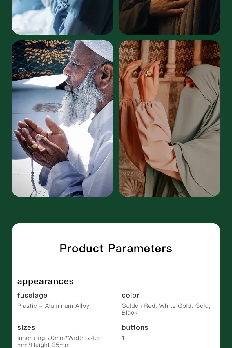 R100 Smart Prayer Ring