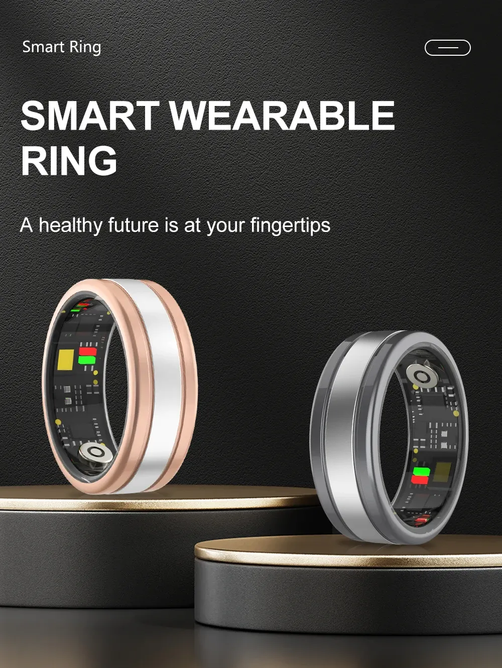 Health Tracker Smart Ring R18