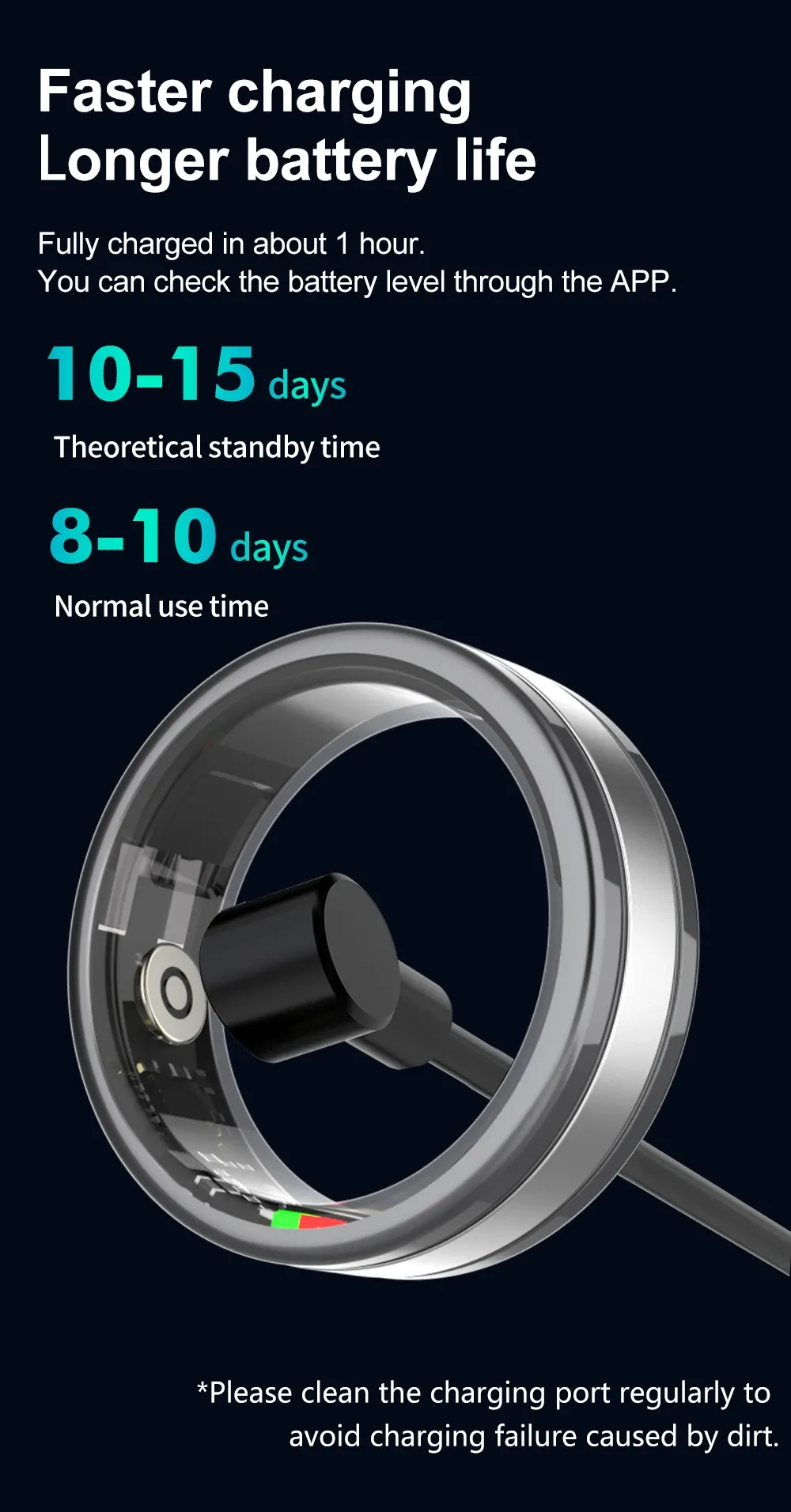 Health Tracker Smart Ring R18