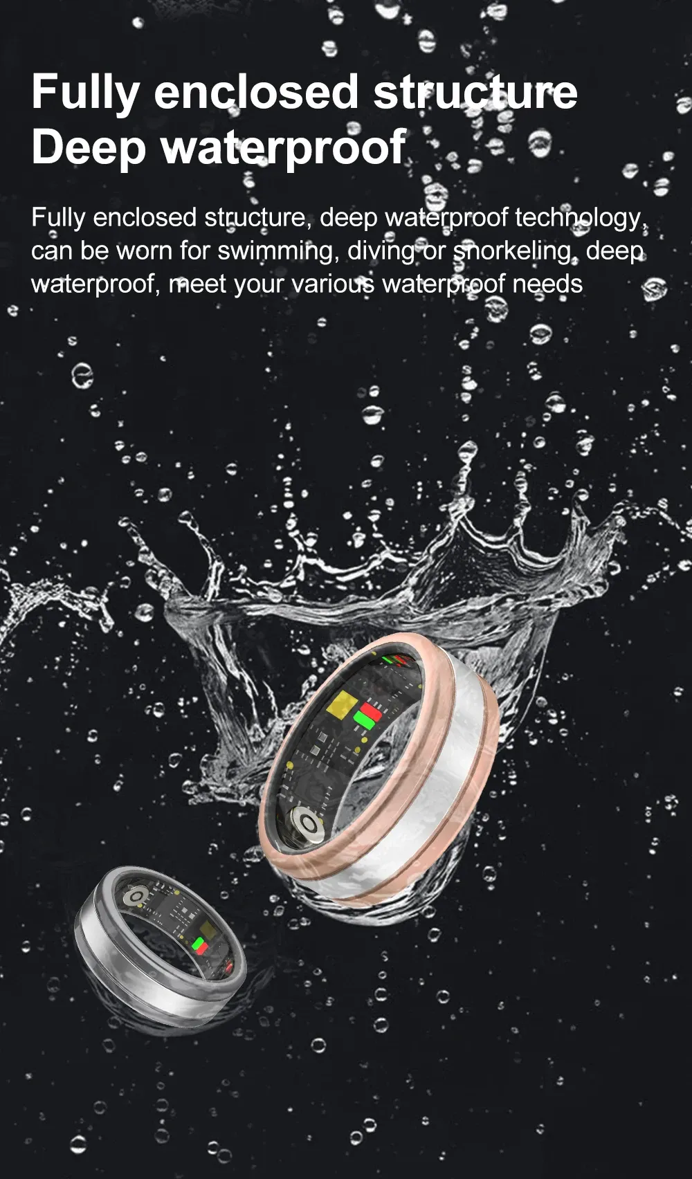 Health Tracker Smart Ring R18