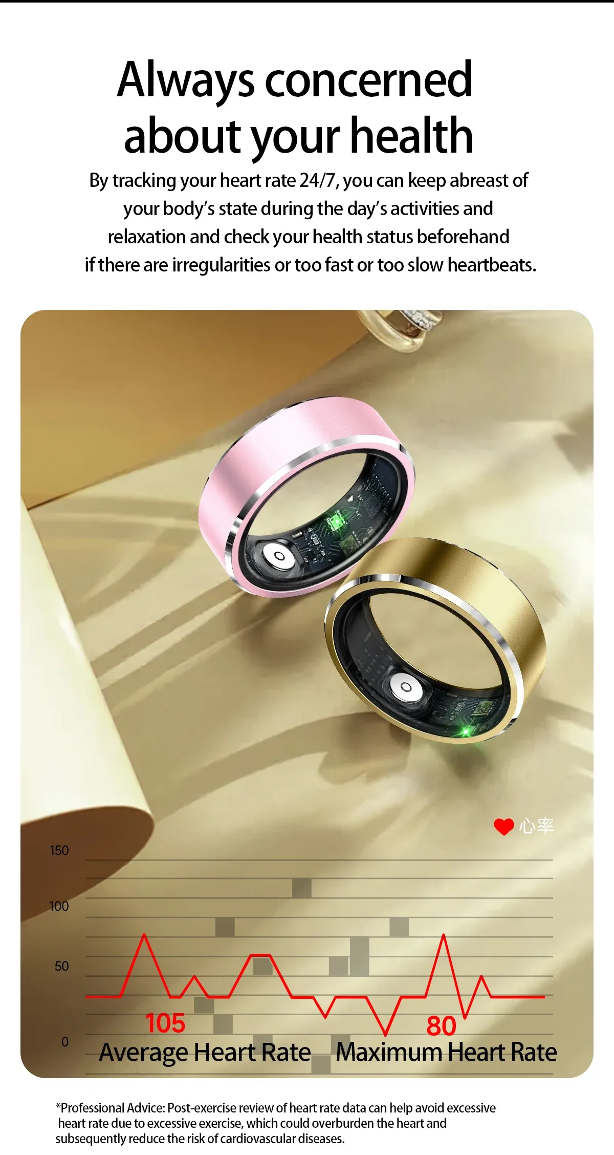 Health Tracker Smart Ring R5