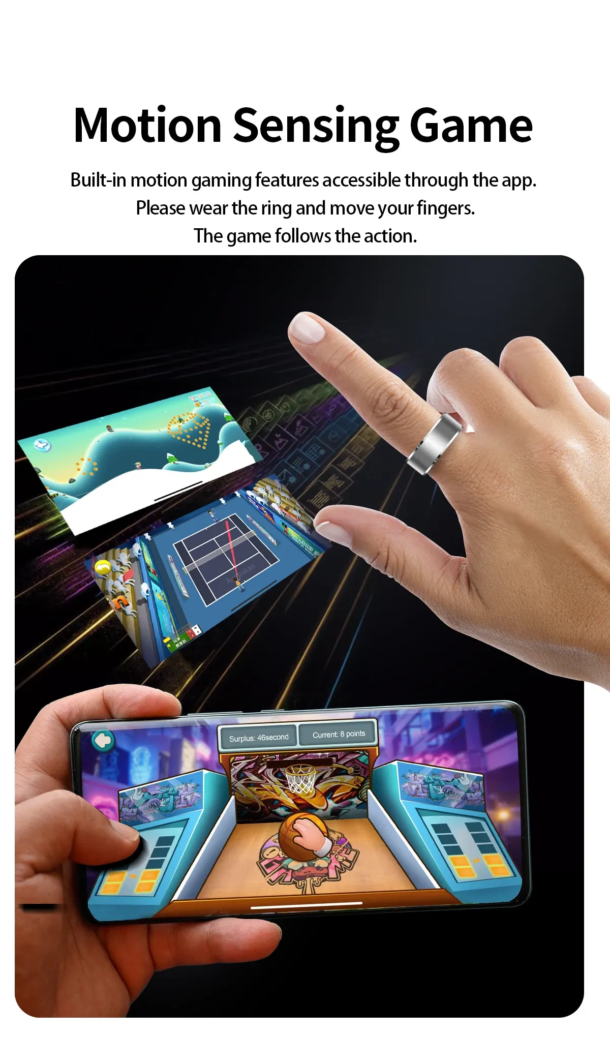 Health Tracker Smart Ring R5