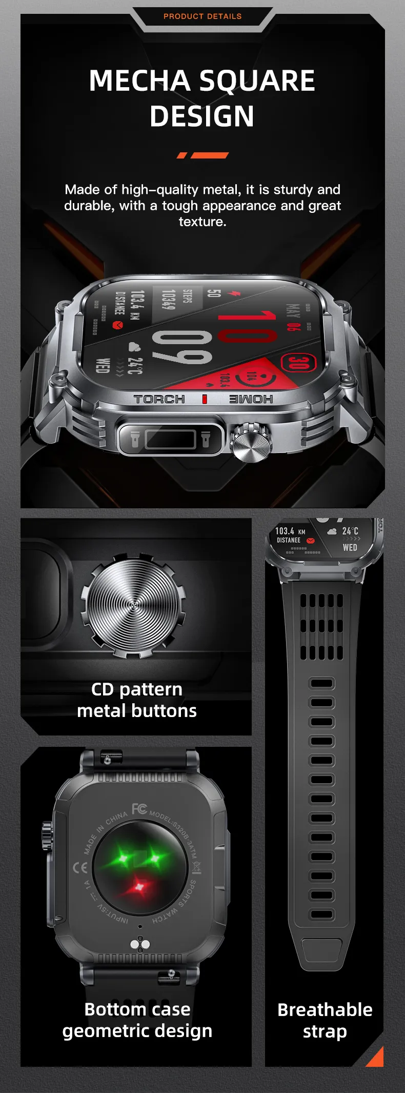 Olevs Smartwatch S320B