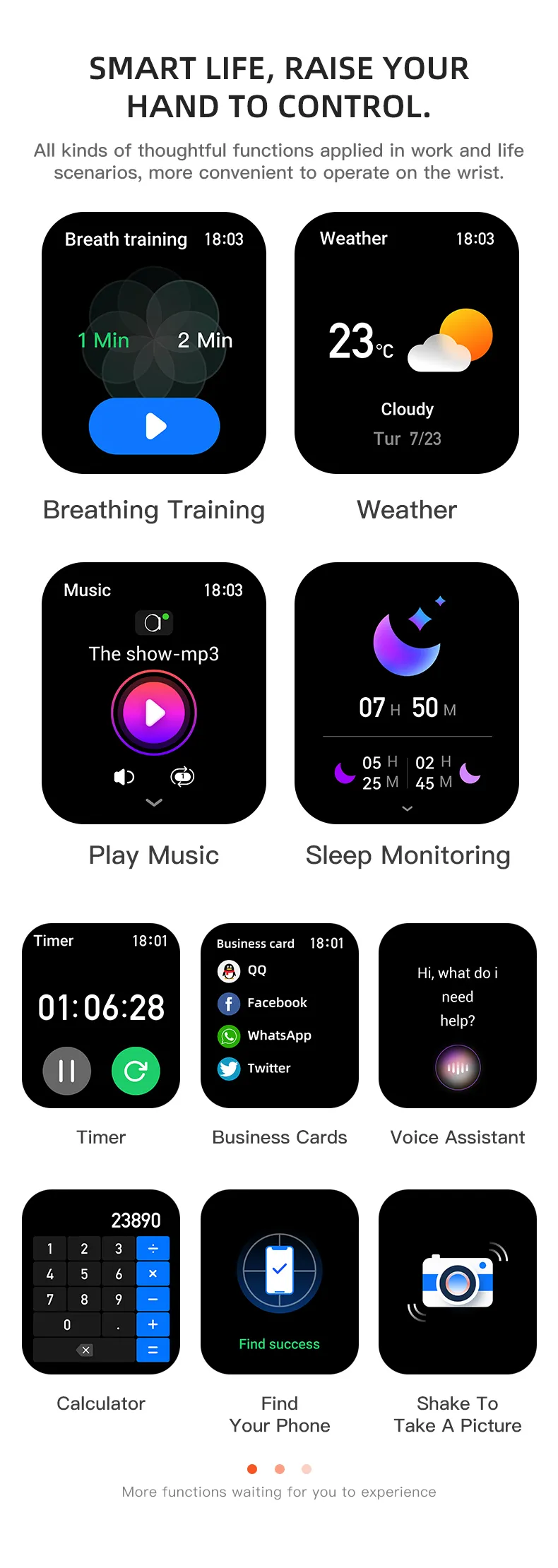 Olevs Smartwatch S320B