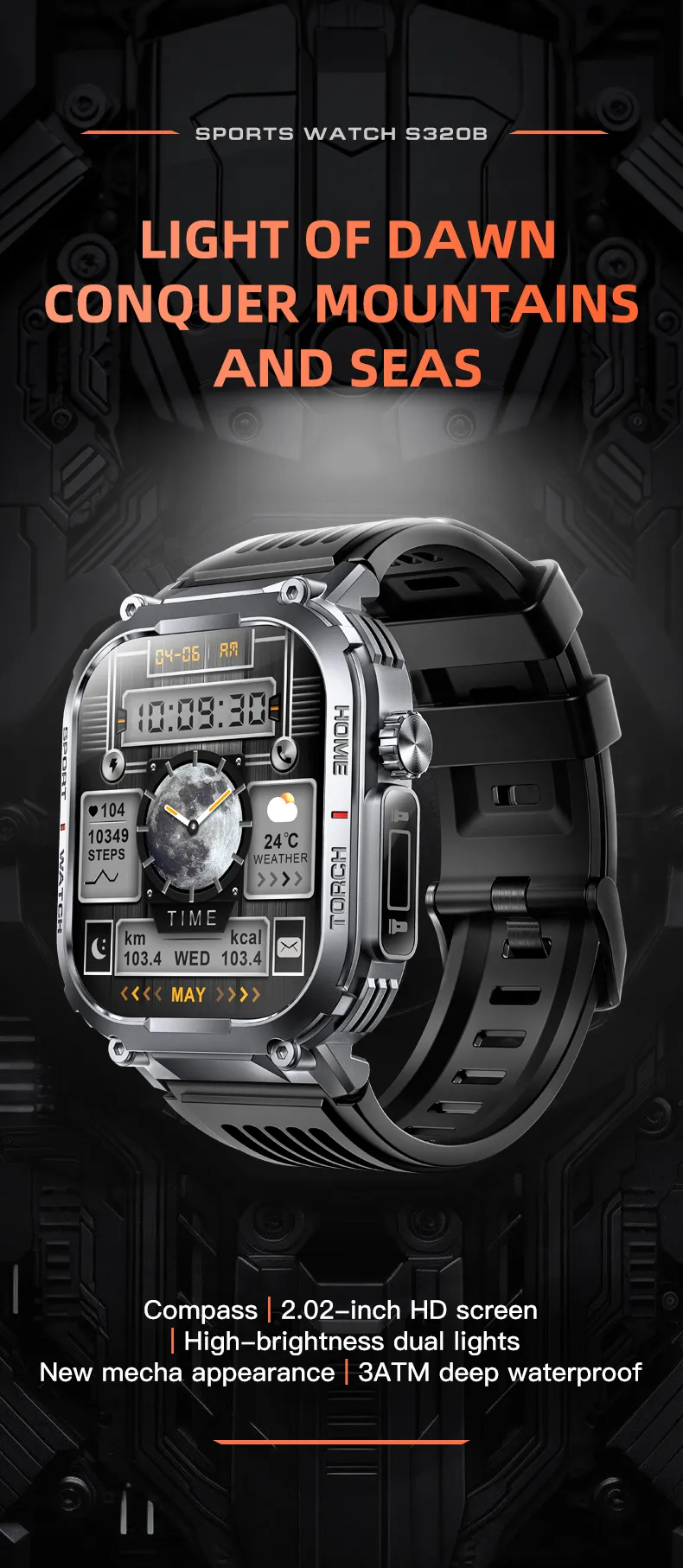 Olevs Smartwatch S320B