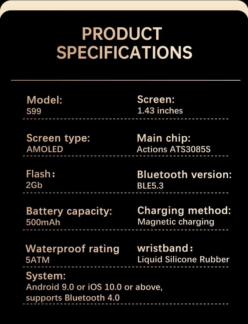 Olevs Smartwatch S99