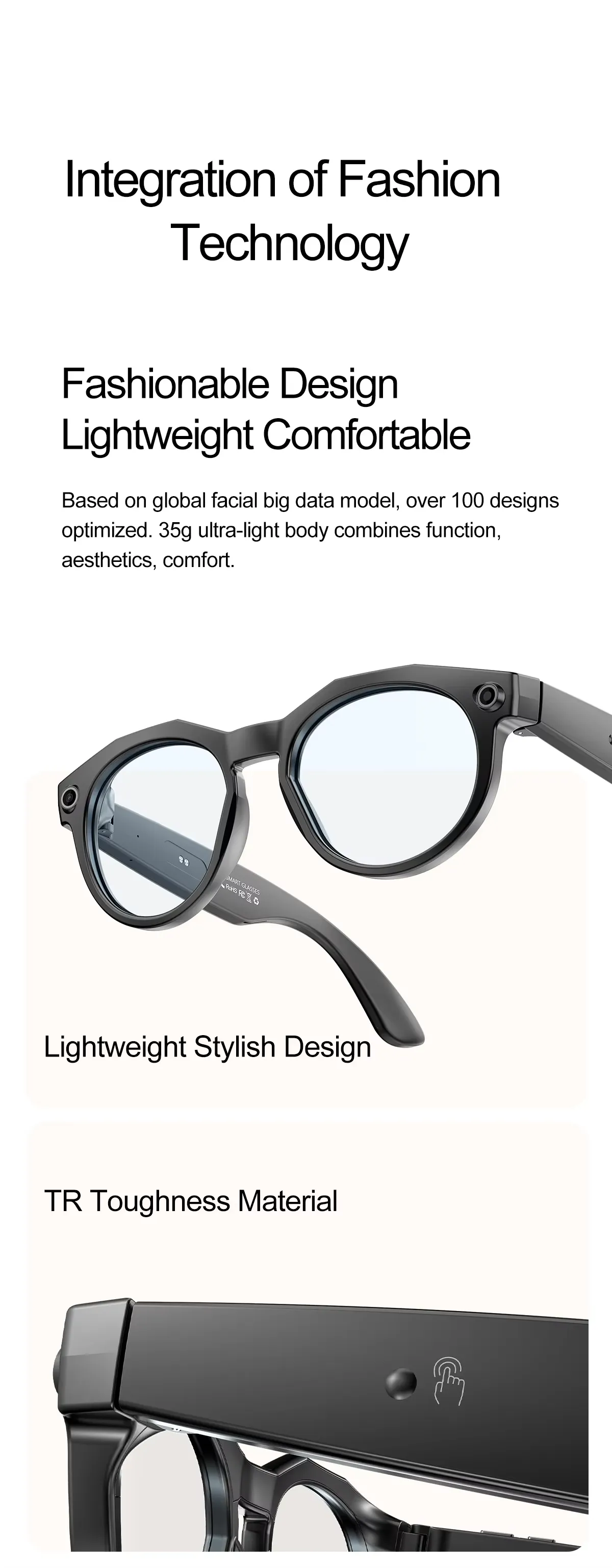 Olevs Smart Glasses SNT NEX