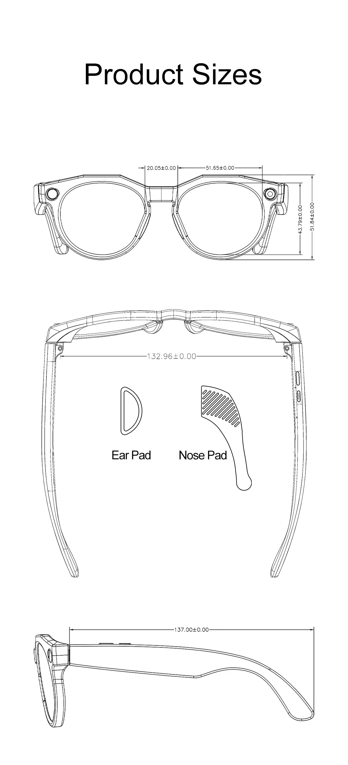 Olevs Smart Glasses SNT NEX