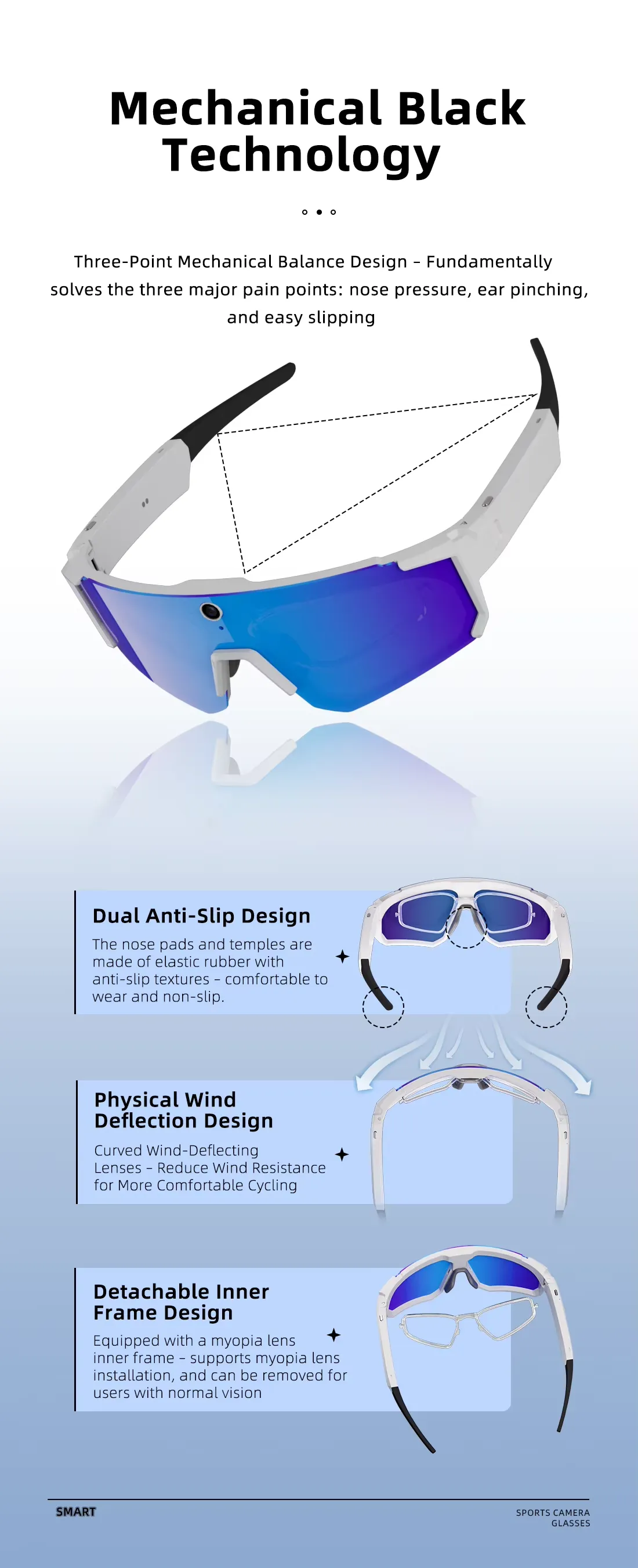 Olevs Smart Glasses SNT SOLIS