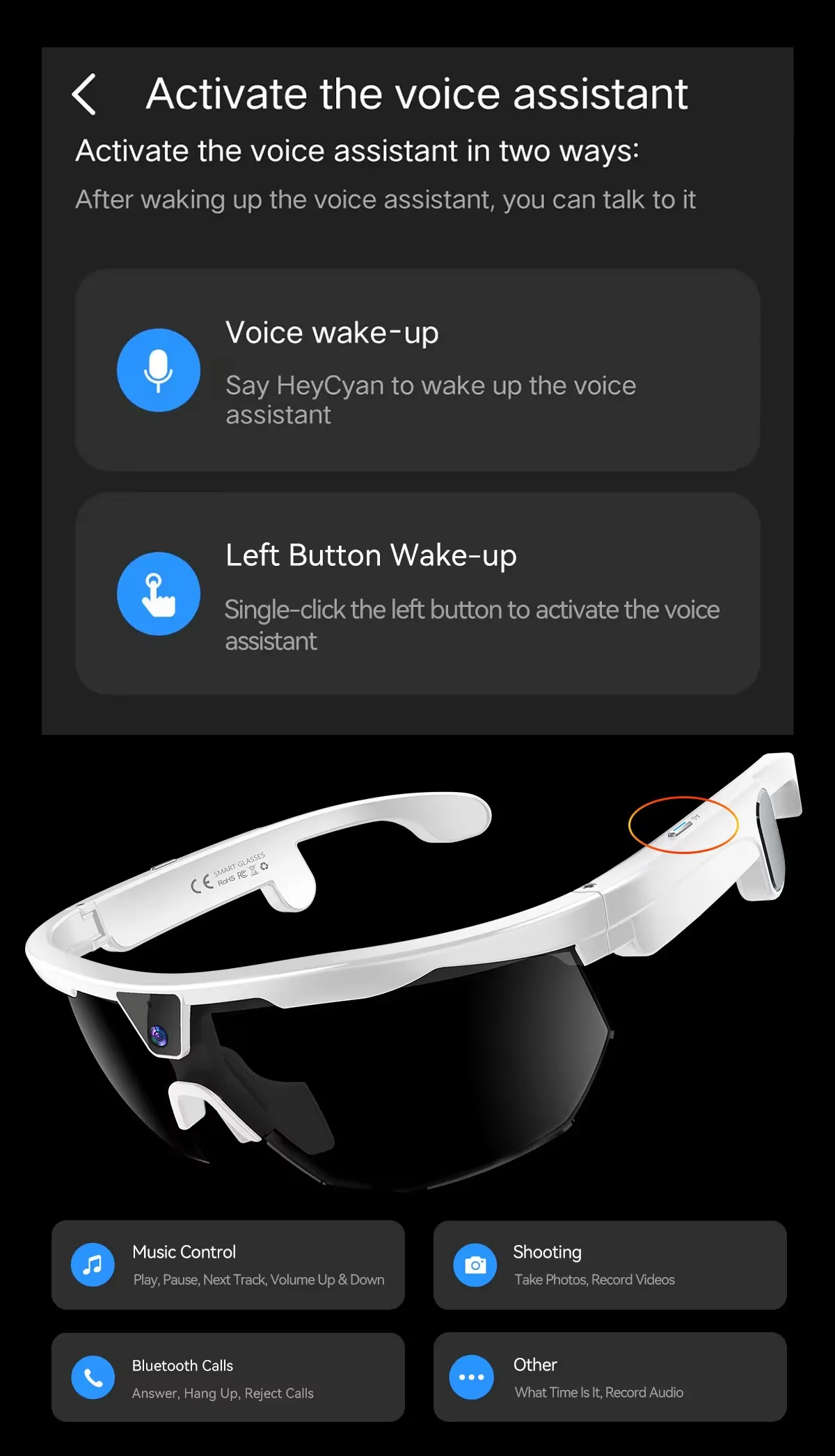 Olevs Smart Glasses SNT STRIDE