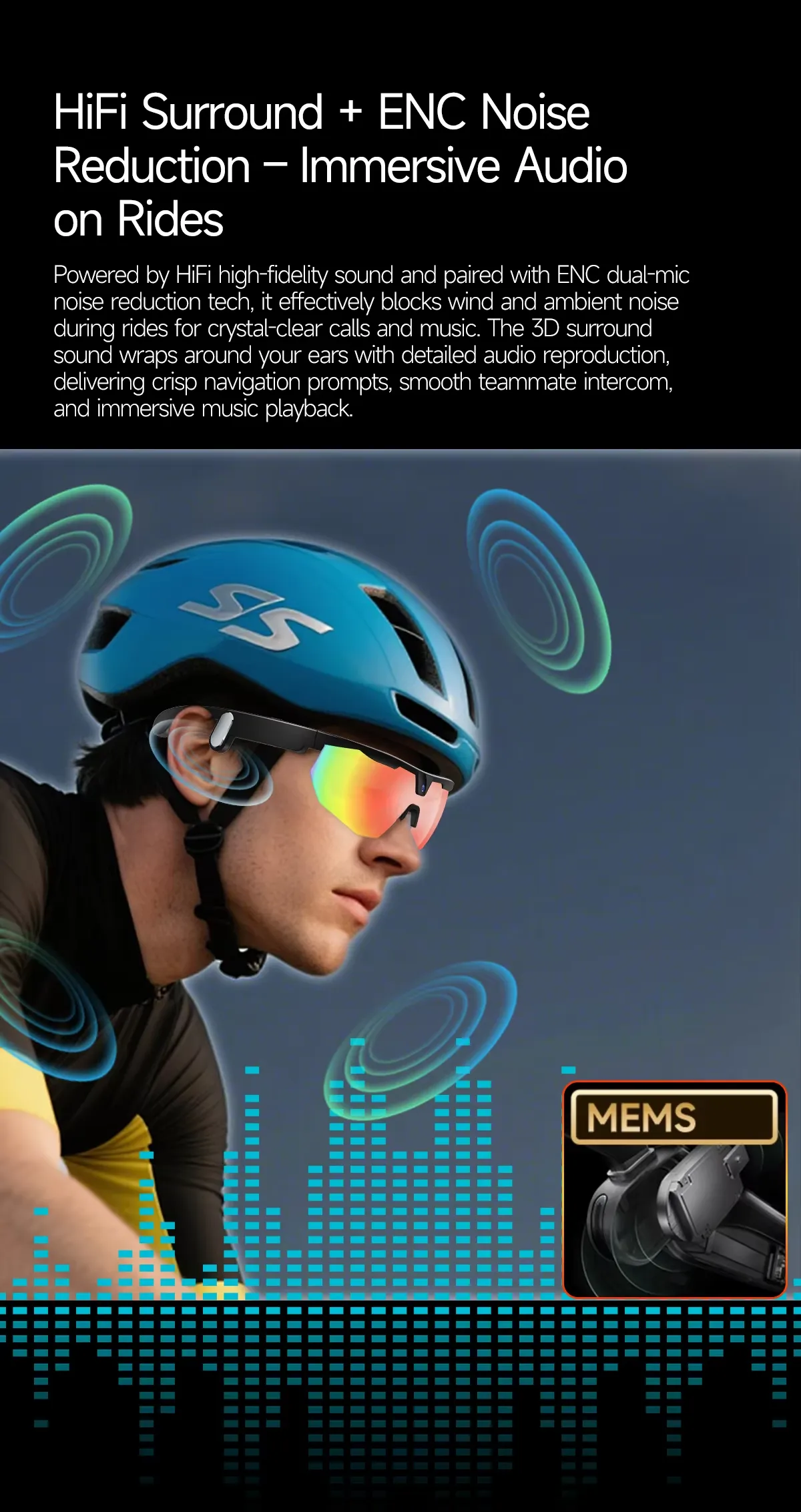 Olevs Smart Glasses SNT STRIDE