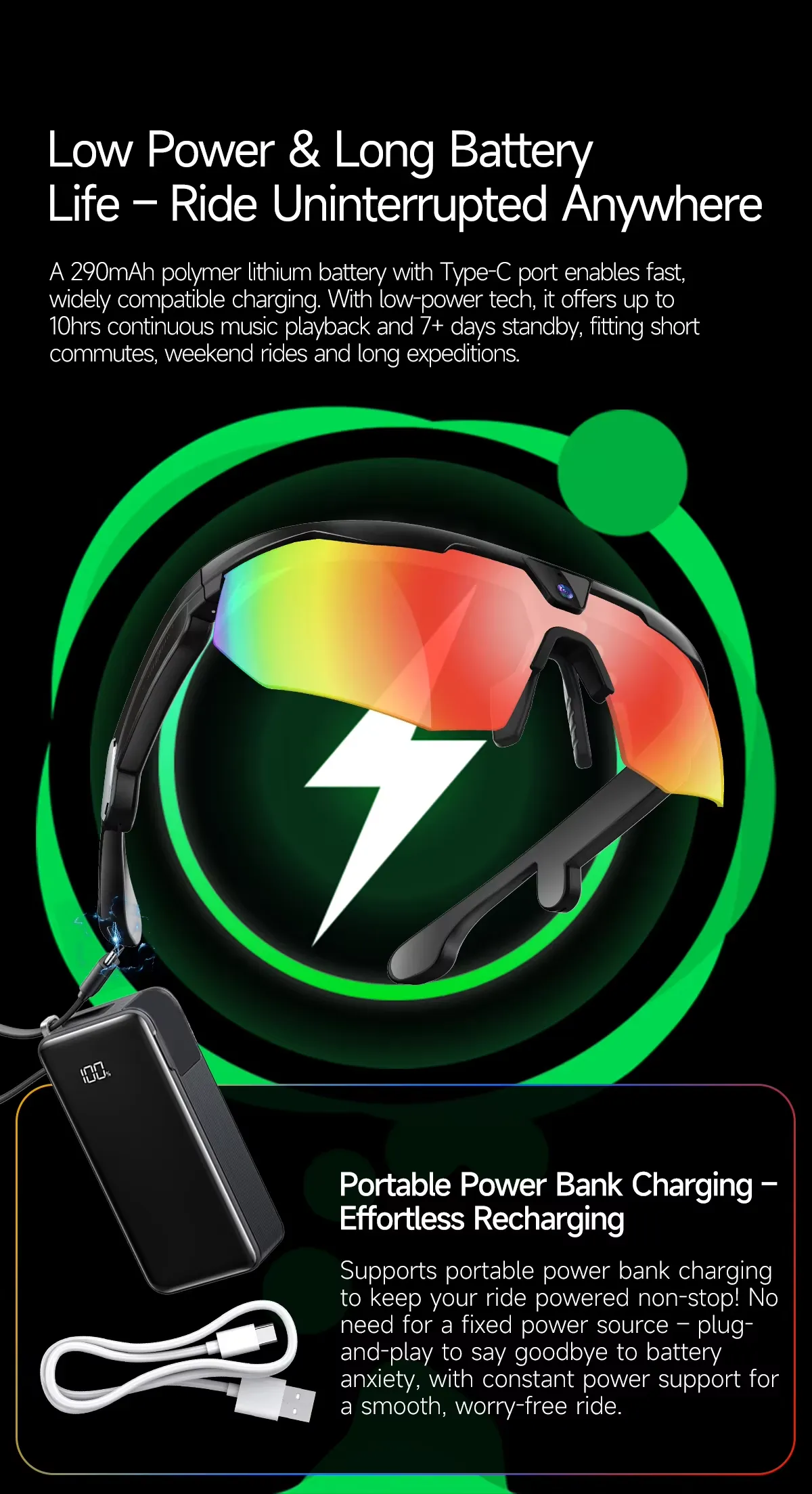 Olevs Smart Glasses SNT STRIDE