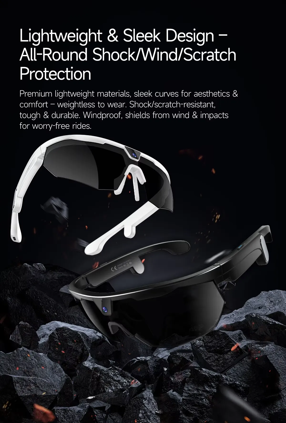Olevs Smart Glasses SNT STRIDE