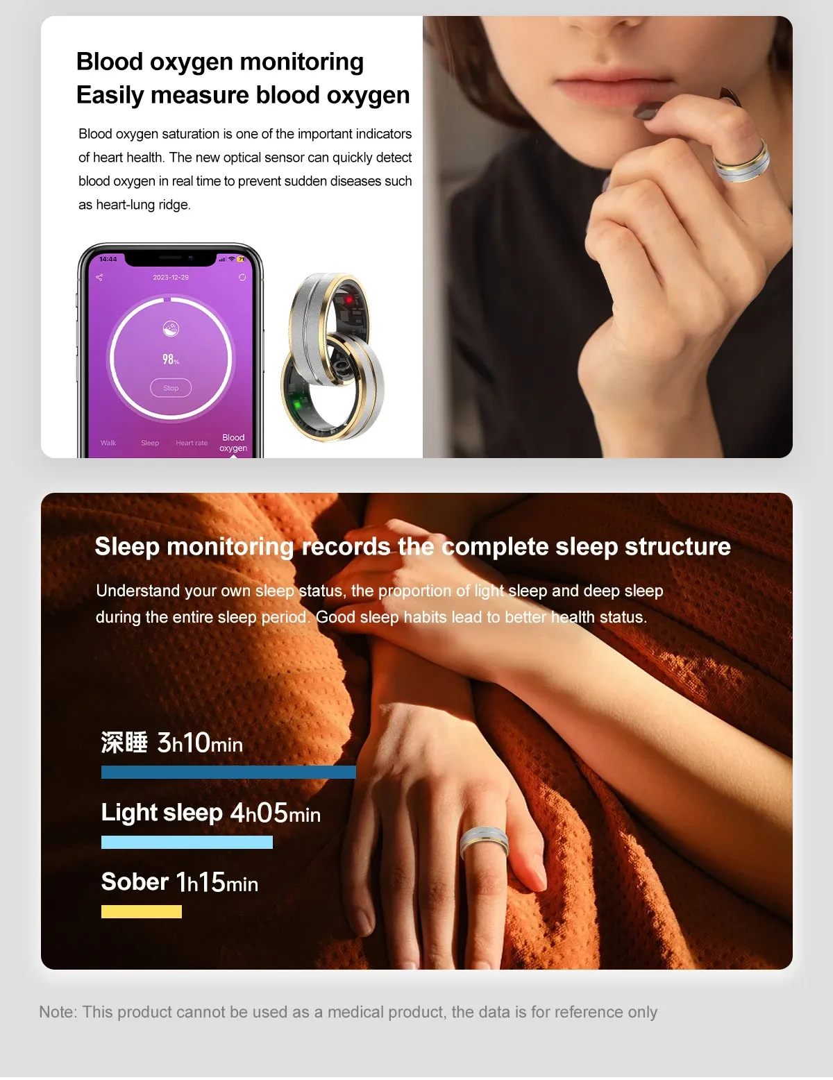 Health Tracker Smart Ring SR01