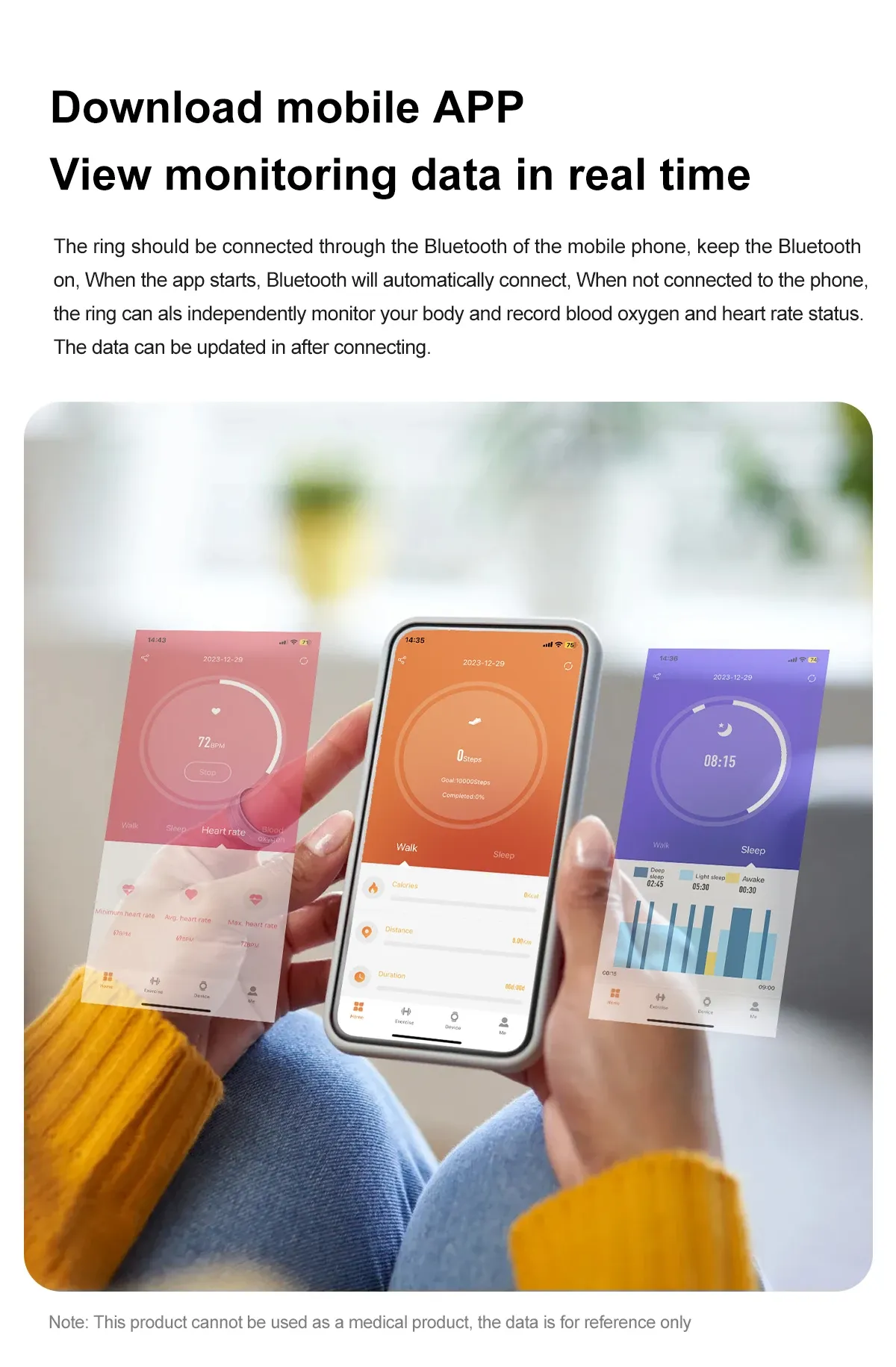 Health Tracker Smart Ring SR01
