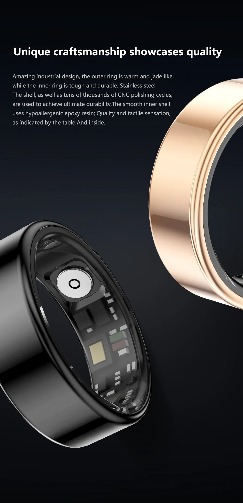 Health Tracker Smart Ring SR03