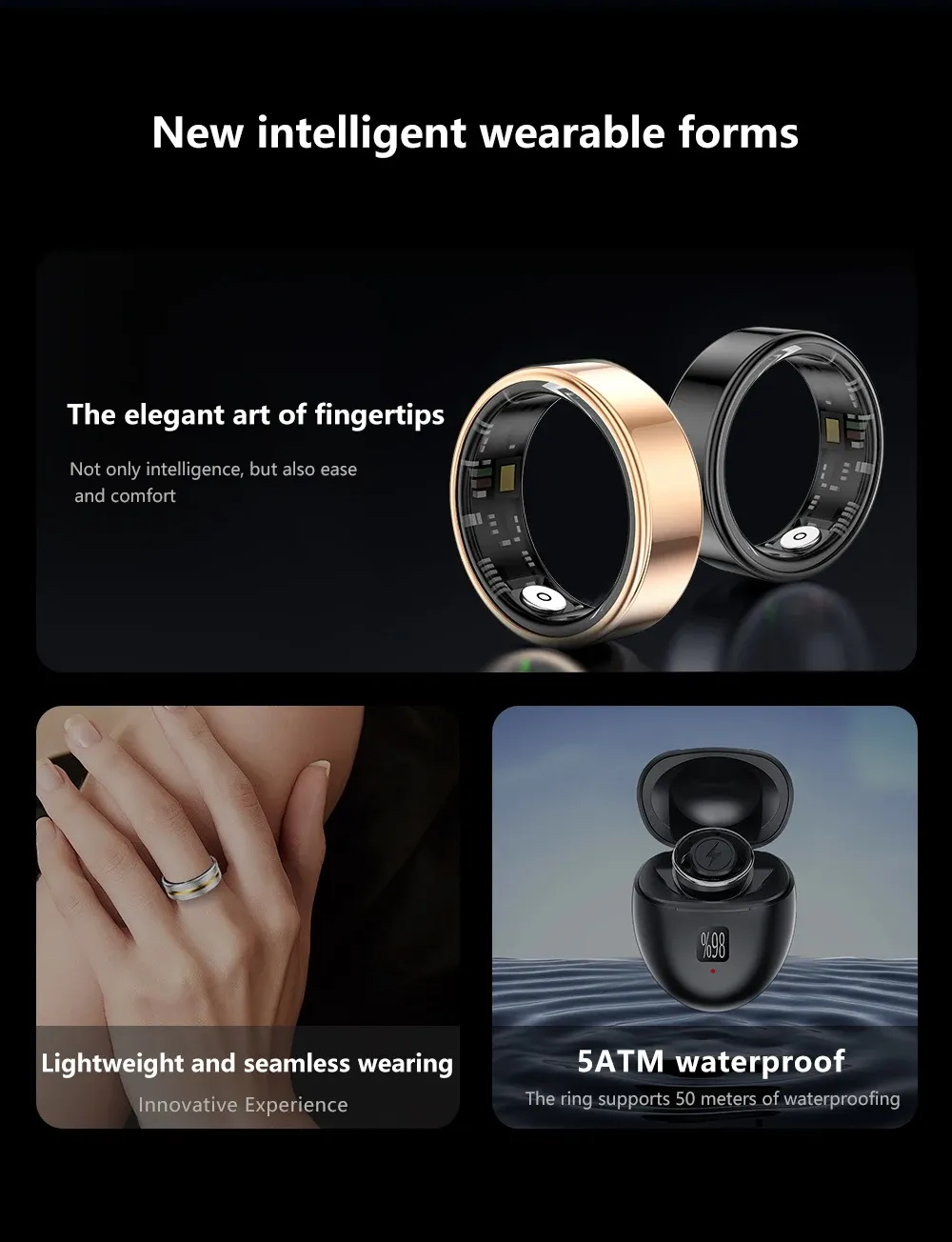 Health Tracker Smart Ring SR03