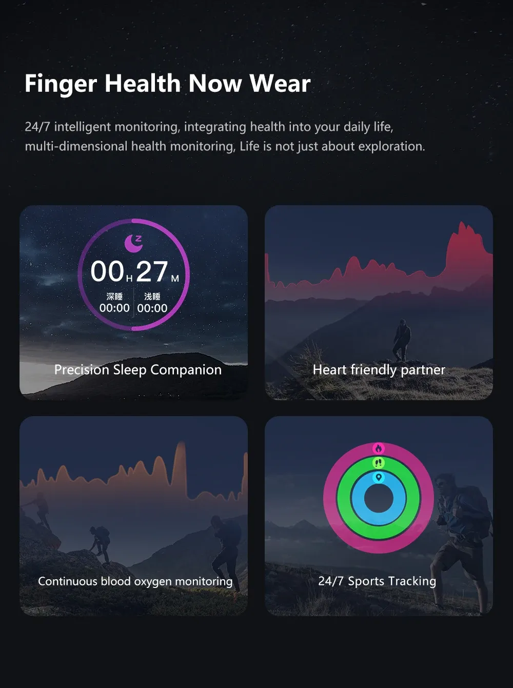 Health Tracker Smart Ring SR03