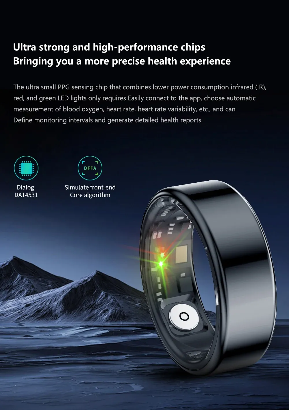 Health Tracker Smart Ring SR03
