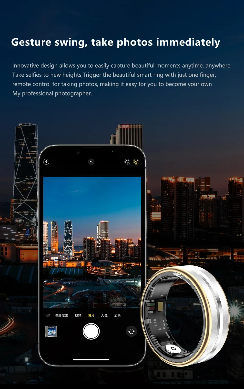 Health Tracker Smart Ring SR03