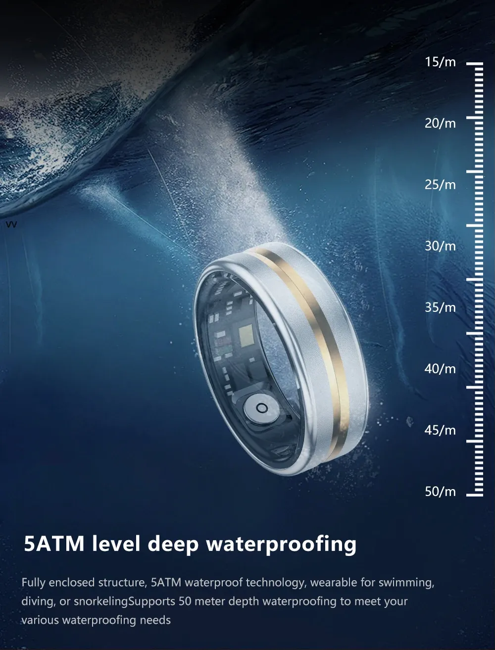 Health Tracker Smart Ring SR03