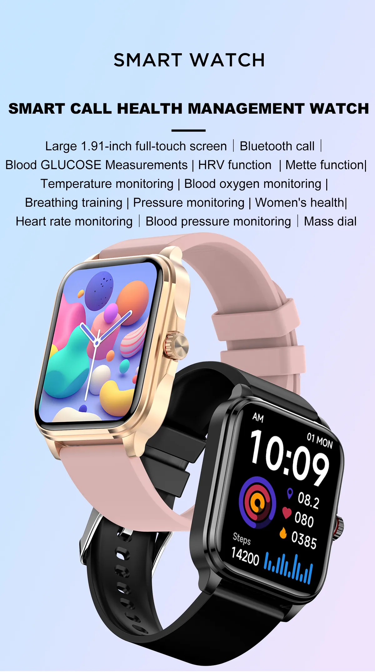 ECG Health Smartwatch T90