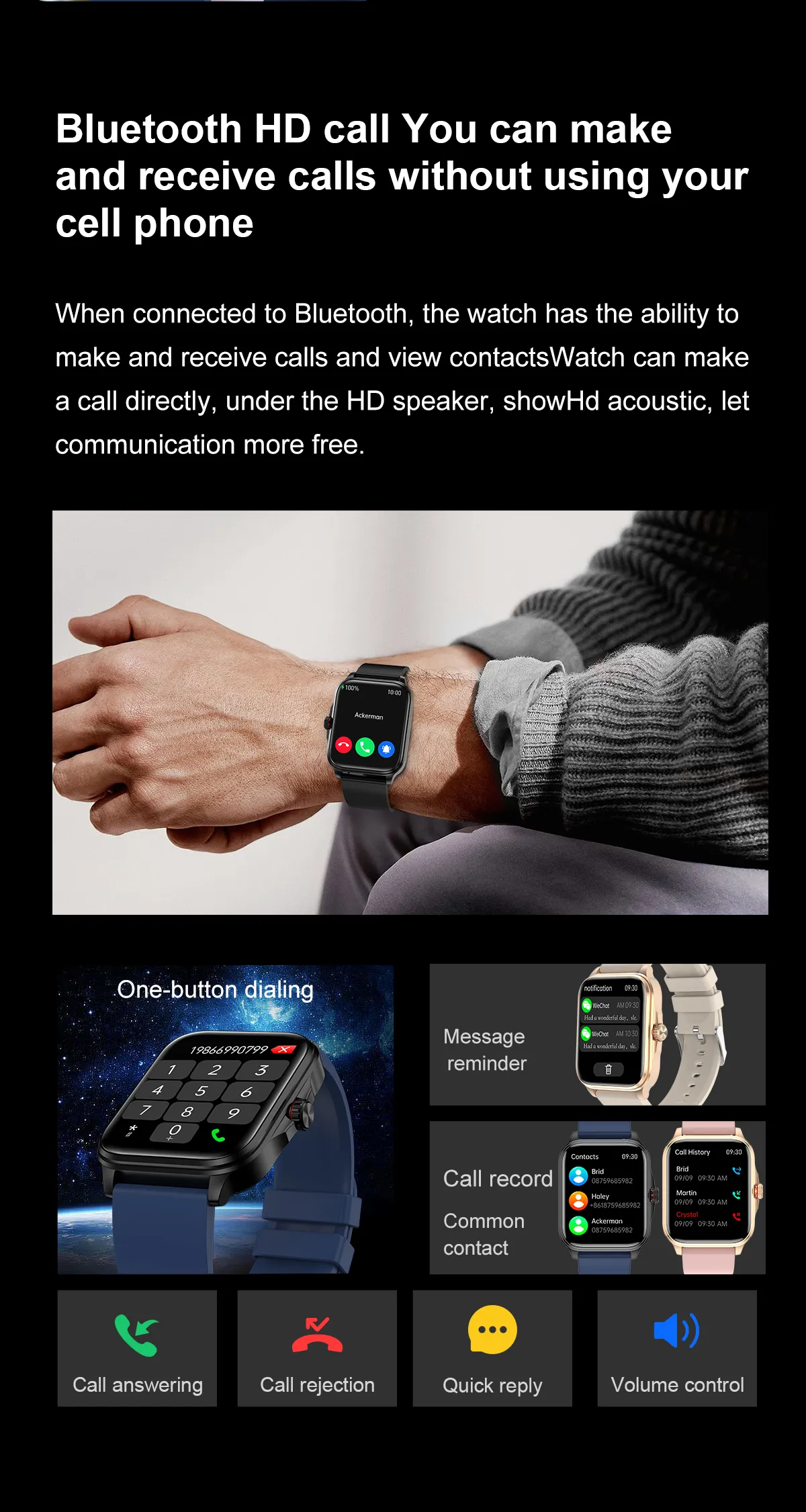 ECG Health Smartwatch T90