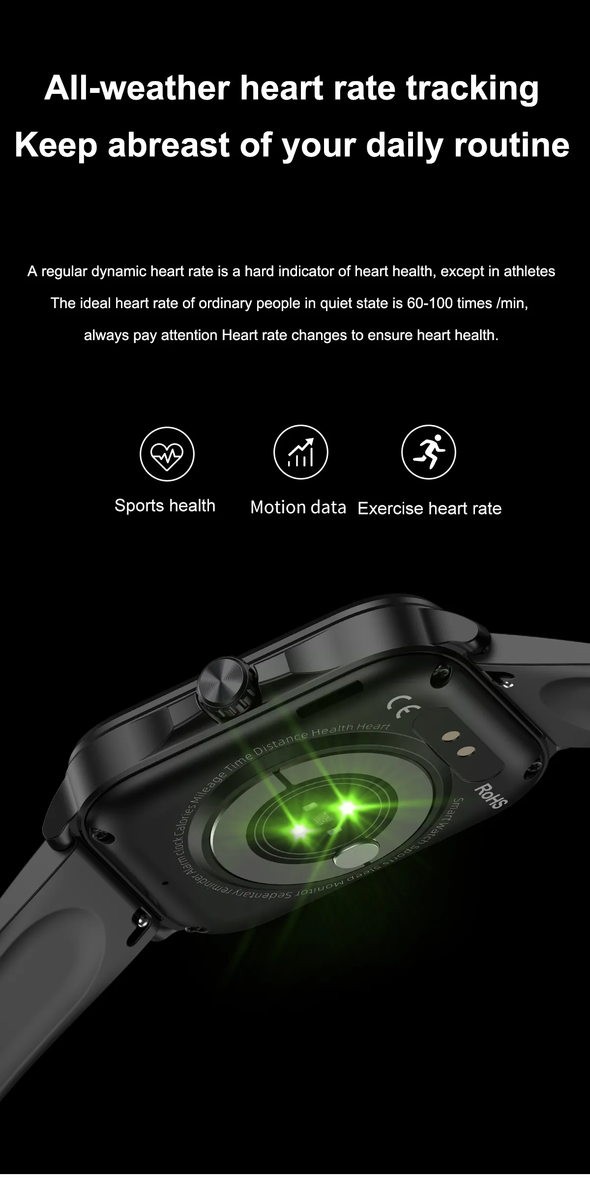 ECG Health Smartwatch T90
