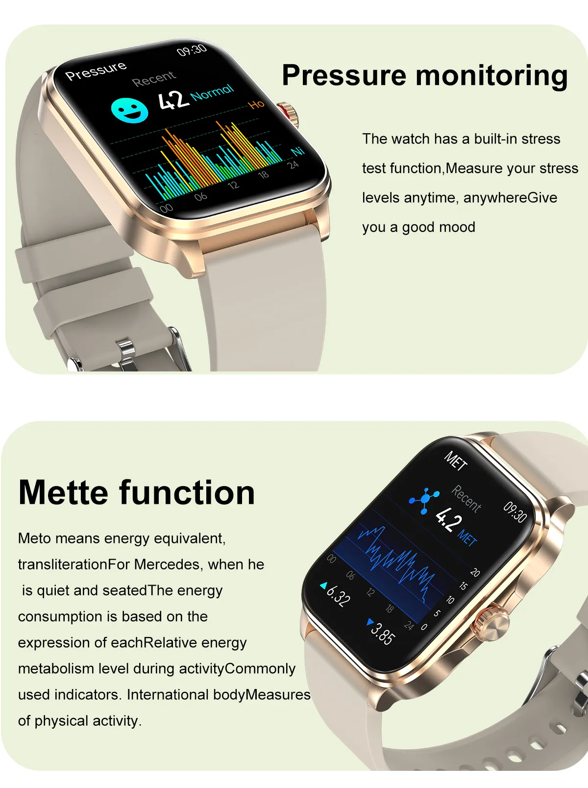 ECG Health Smartwatch T90