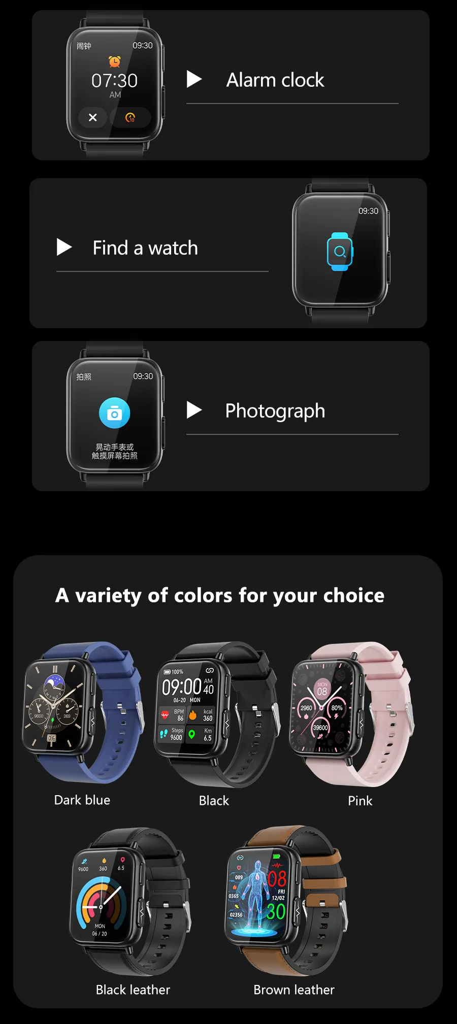 ECG Health Smartwatch TK10