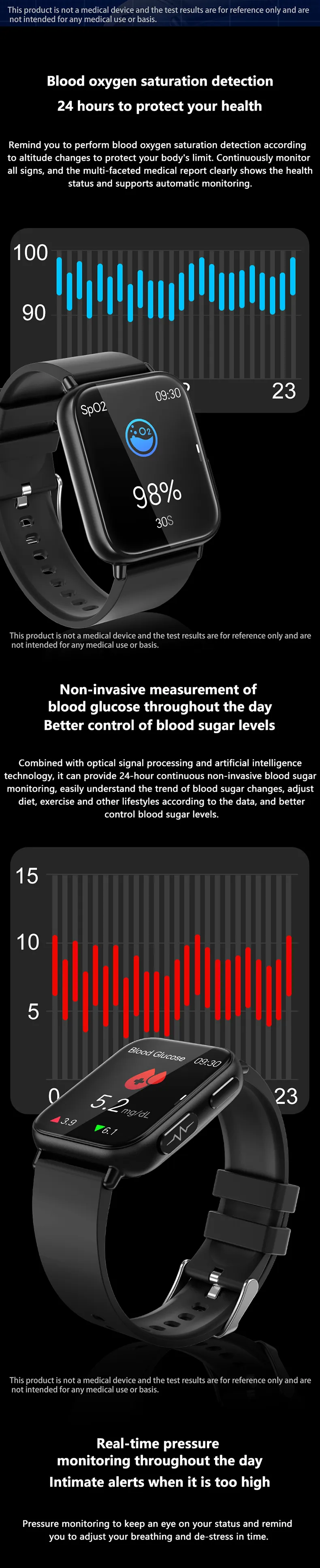 ECG Health Smartwatch TK10