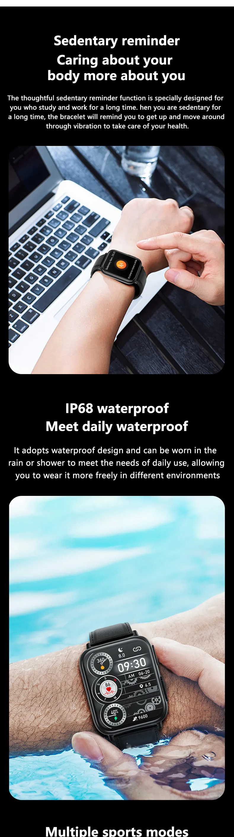 ECG Health Smartwatch TK10