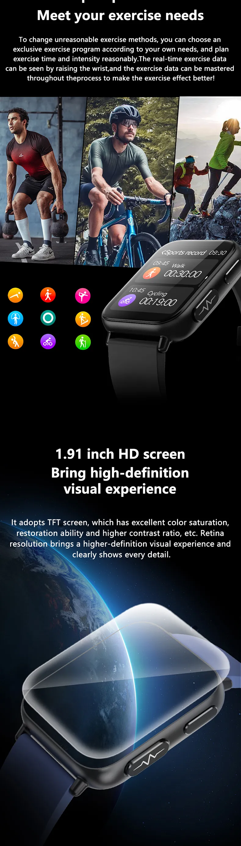 ECG Health Smartwatch TK10