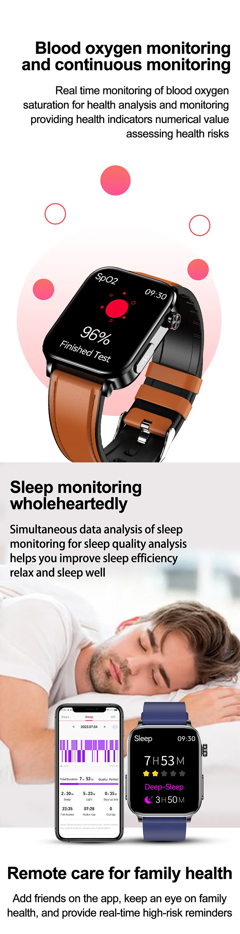 ECG Health Smartwatch TK15