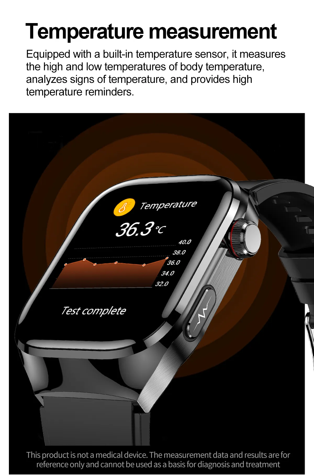 ECG Health Smartwatch TK16