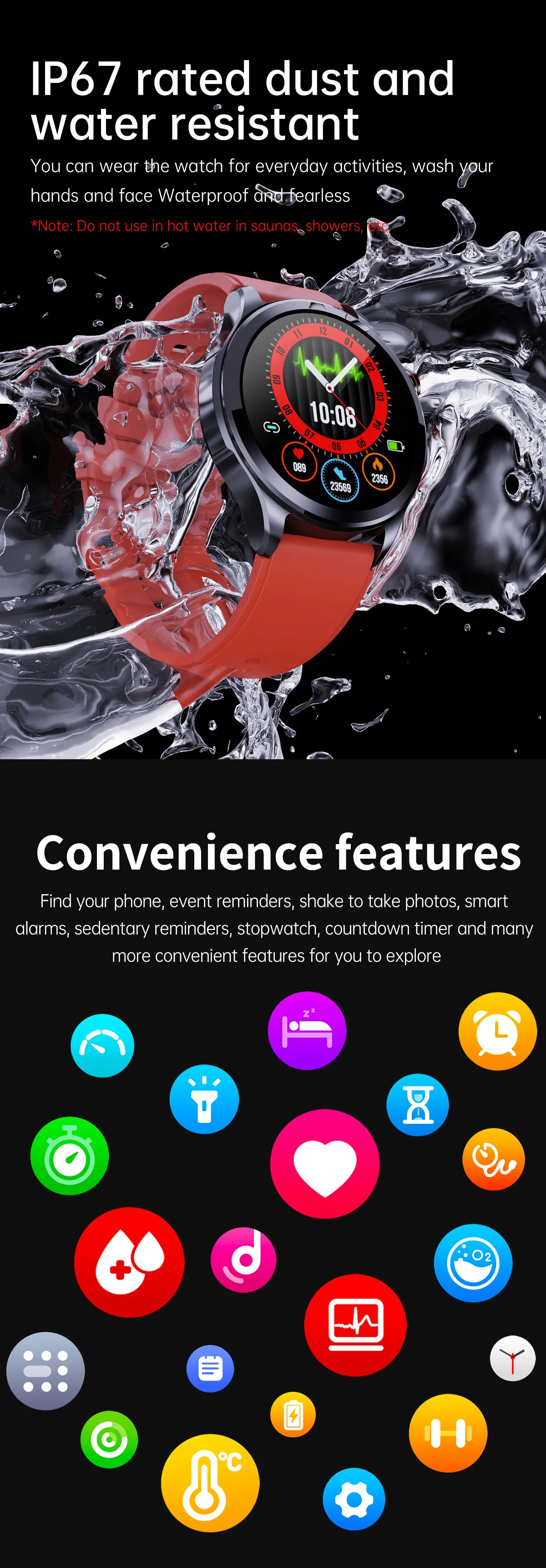 ECG Health Smartwatch TK22